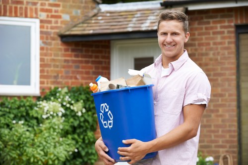 Clean construction site showcasing waste removal